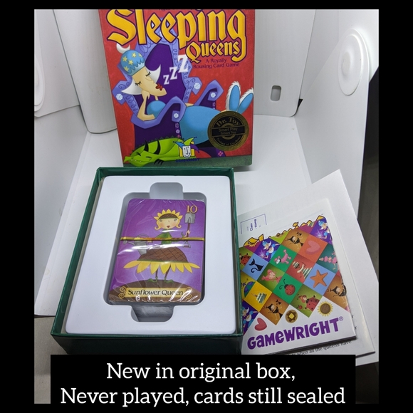 Sleeping Queens Card Game, 79 Cards, New in box cards still sealed in wrap - Picture 2 of 8